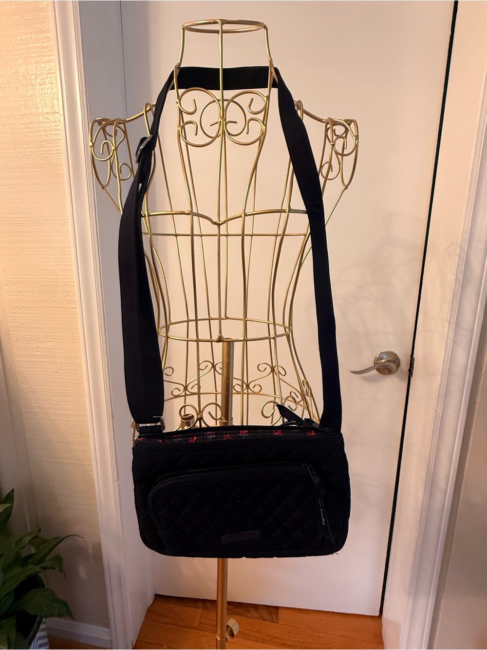 Vera Bradley Navy Quilted Crossbody Shoulder Bag - Women